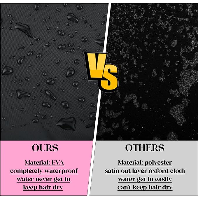 2 Pcs Large Shower Cap for Braids, Extra Long Shower Cap for Women Long Hair & - Image 5