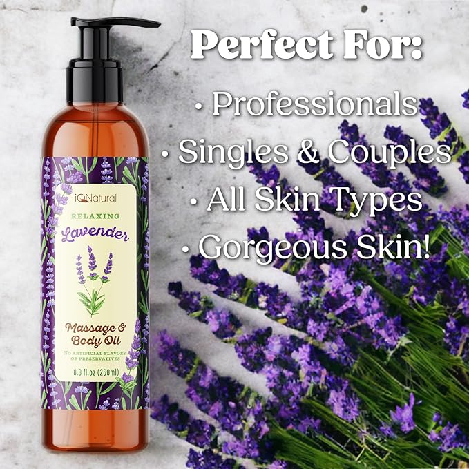 IQ Natural Organic Lavender Body Oil - Image 4