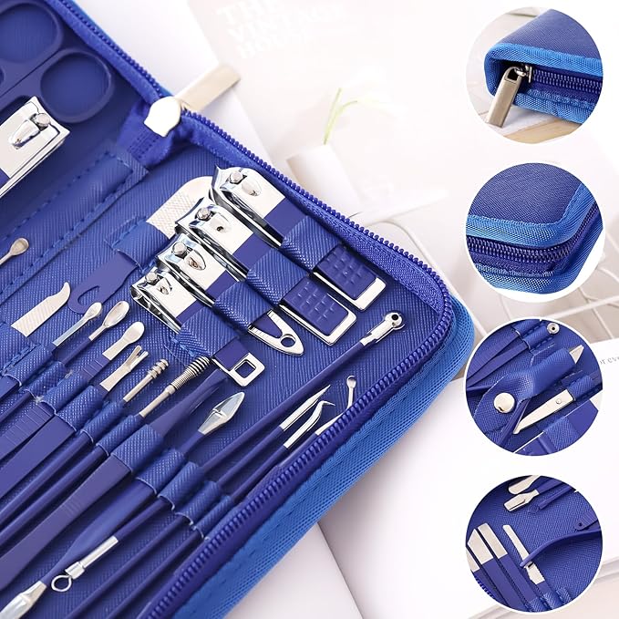 Manicure Set Pedicure Kit Womens Nail Clippers Set 32 in 1 Professional - Image 6