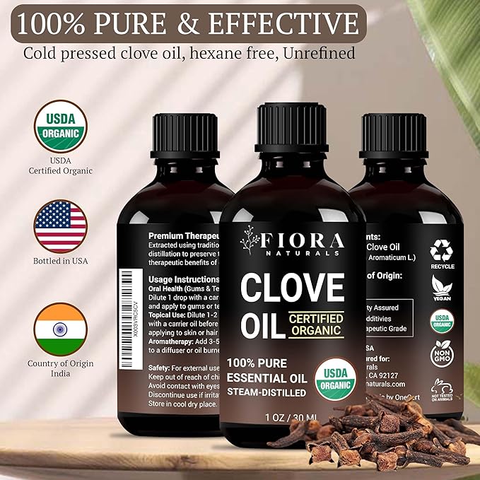 Organic Clove Essential Oil – 100% Pure, USDA Certified Clove Bud Oil - Image 8