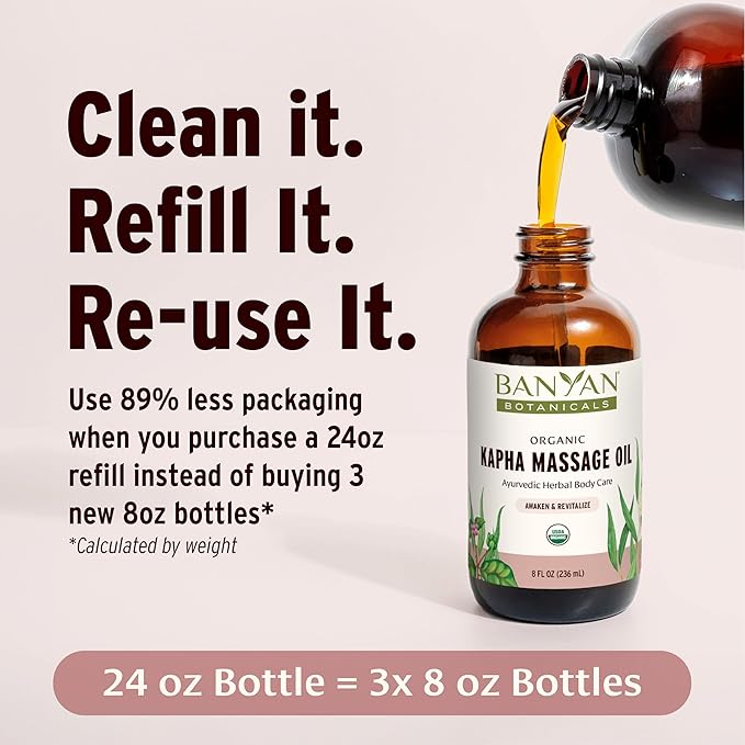 Banyan Botanicals Kapha Massage Oil – Organic Massage Oil - Image 3