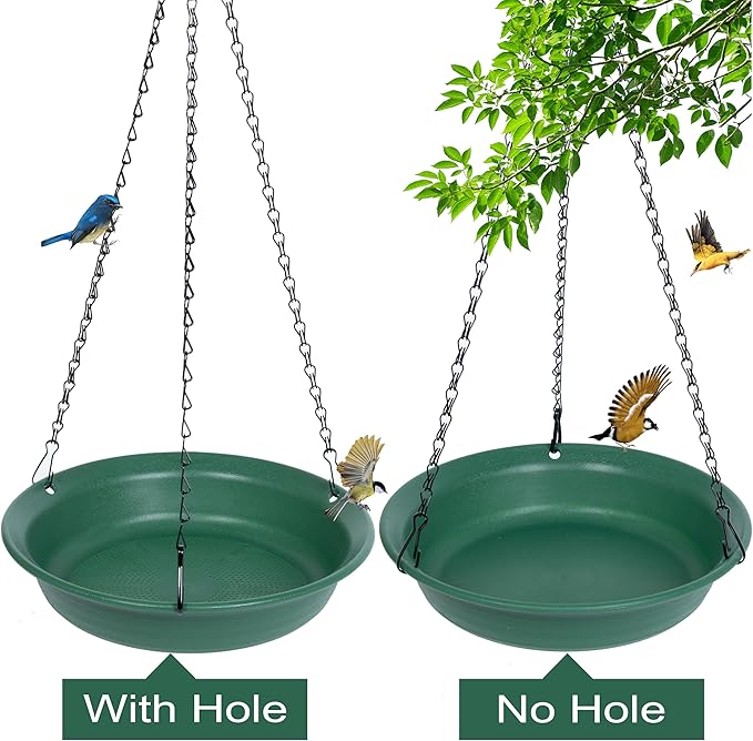 VUWEZ Hanging Bird Feeder & Bath - Image 2