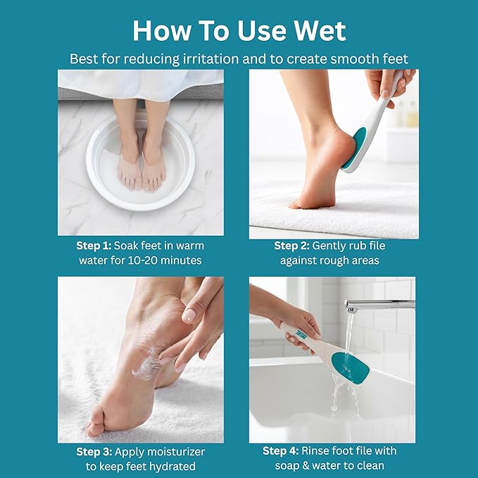 Trim Neat Feet Foot Care Implements Nano Glass Foot File, Hard Skin Remover - Image 6