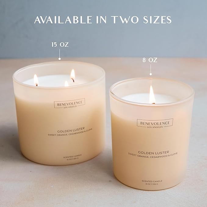 Orange, Cedarwood & Clove – Benevolence LA Large 3-Wick Scented Candle - Image 6