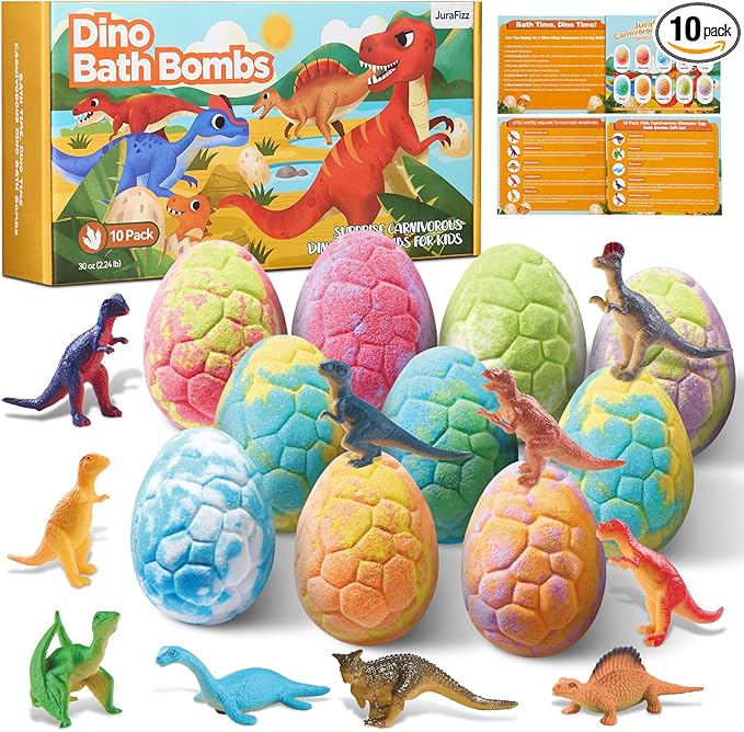 Dinosaur Bath Bombs for Kids by Unknown