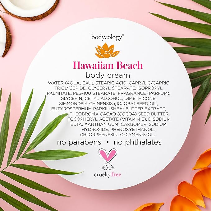 Bodycology Shea Butter Body Cream, Hawaiian Beach, 8 oz - Image 7