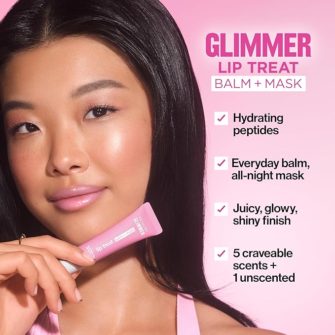 Revlon Glimmer Lip Treat Balm + Mask, Overnight Peptide Lip Treatment, 003 - Image 5