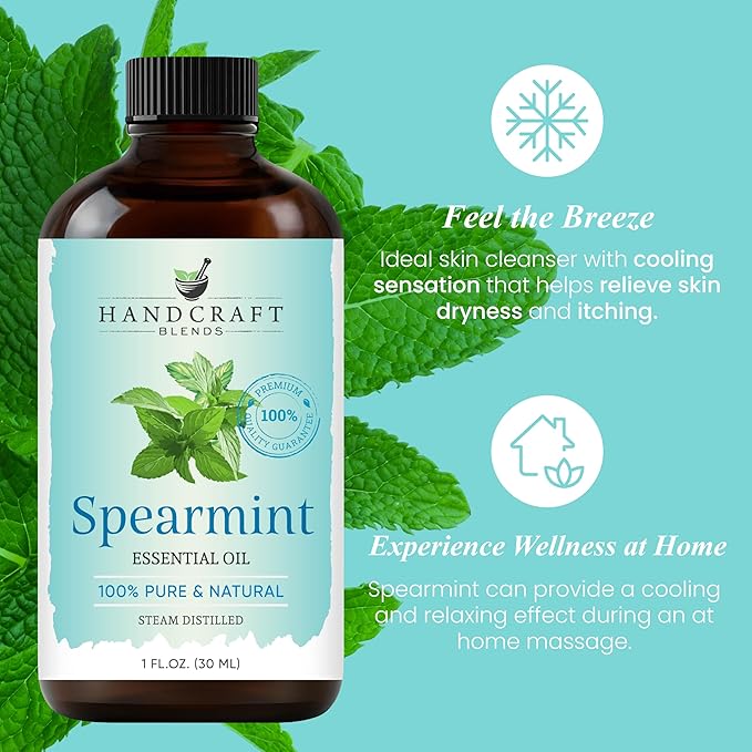 Handcraft Blends Spearmint Essential Oil – 1 Fl Oz – 100% Pure and Natural – - Image 4