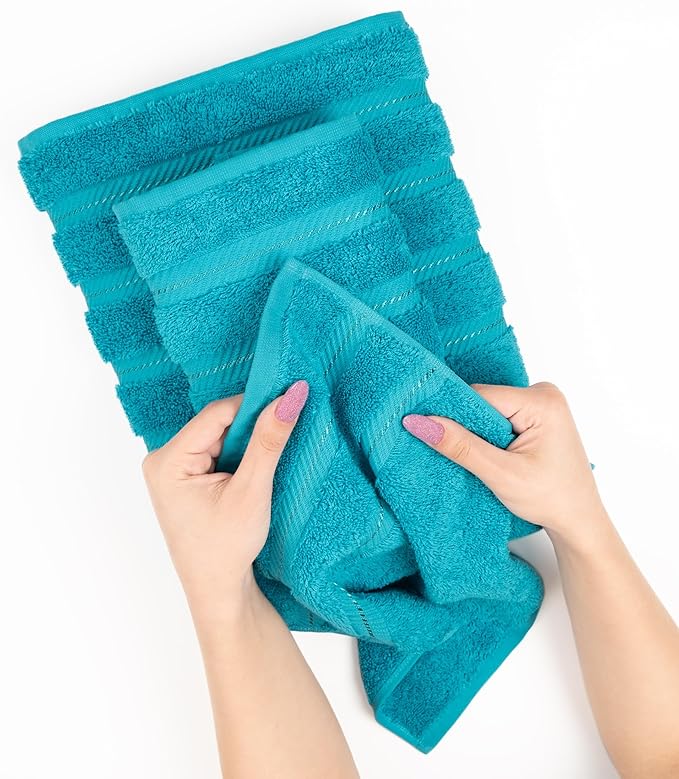 American Soft Linen Luxury 6 Piece Towel Set, 2 Bath Towels 2 Hand Towel 2 - Image 6