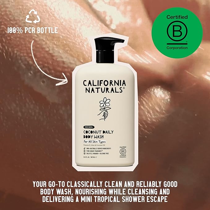 California Naturals Body Wash for Women and Men, Vitamin E Shower Gel Cleanser - Image 8