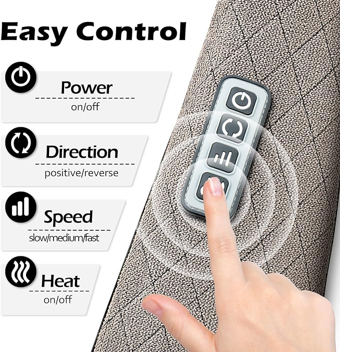 Blue Elf Shiatsu Electric Neck Back Massager Pillow 3D Kneading - Image 3