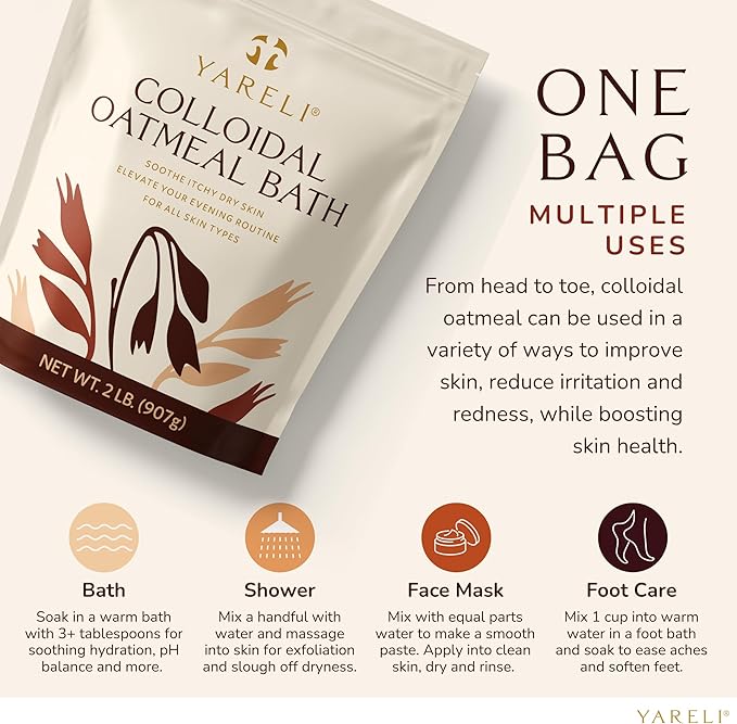 YARELI Colloidal Oatmeal, Bath Powder - Image 3