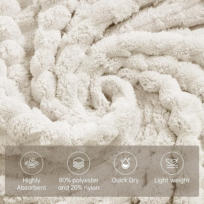 Extra Large Bath Towel Sheet-40x80 Inches Oversized, Super Soft, Quick Dry - Image 4