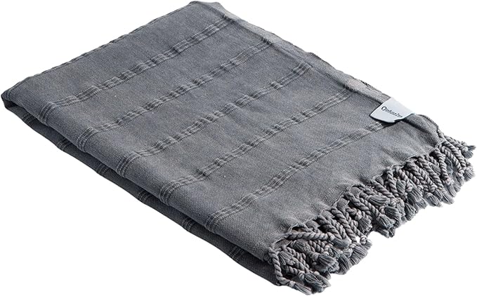 InfuseZen Stonewashed Turkish Bath & Beach Towel –100% Organic Turkish Cotton by InfuseZen