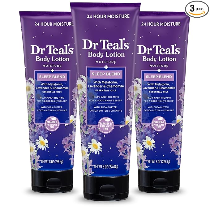 Dr Teal's Sleep Body Lotion, 24-Hour Moisture, by DrTeals
