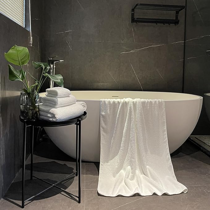 Extra Large Bath Towels Set for Bathroom 30x60 Inches Super Soft Light Weight - Image 2