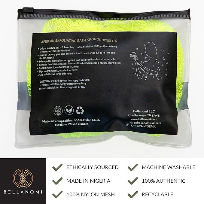 Bellanomi African Exfoliating Net Sponge - Image 4