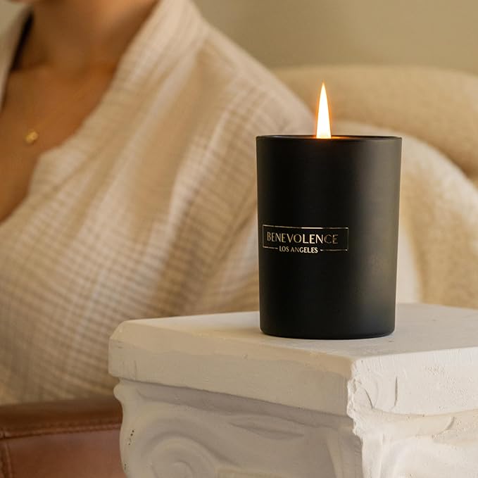 Benevolence LA Charcoal Scented Candle | Soy Christmas Candles - Image 4