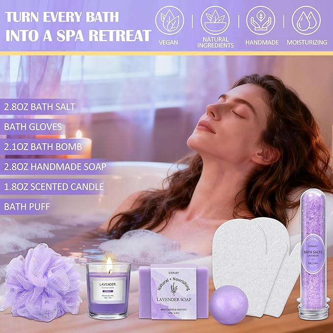 Mothers Day Gifts for Women, Spa Gifts Basket for Women, Self Care Gifts - Image 5