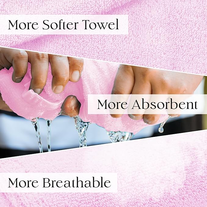 Cotton Hair Towel Wrap for Women/Kids | Quick Dry, Soft & Absorbent 420-GSM - Image 3