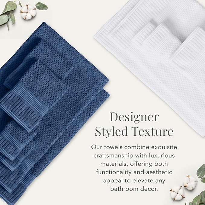NY Loft 100% Cotton 2 Pack Bath Sheet Towel Set | Super Soft & Absorbent - Image 3