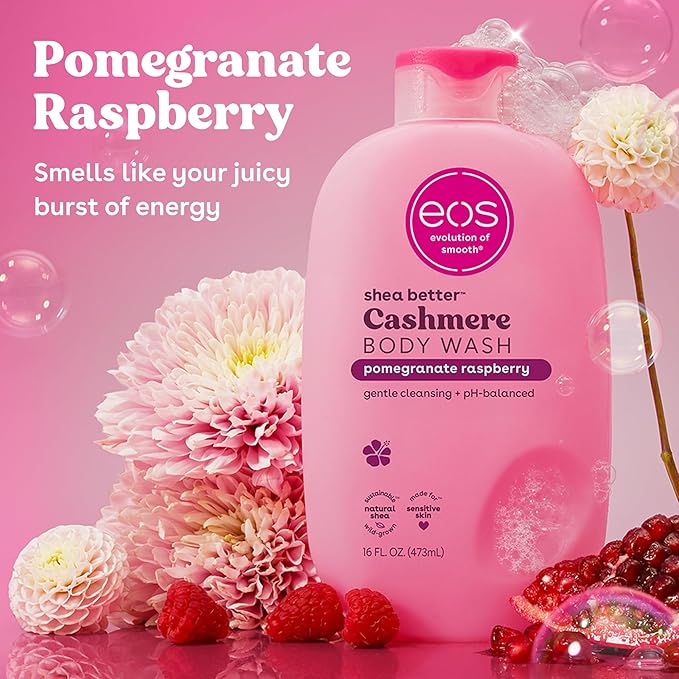 eos Cashmere Body Wash – Pomegranate Raspberry, Moisturizing Body Wash - Image 2
