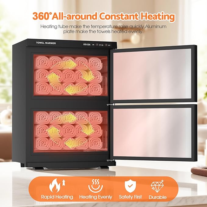 Double Hot Towel Warmer for SPA Professional Towel Heater Machine for Bathroom - Image 5