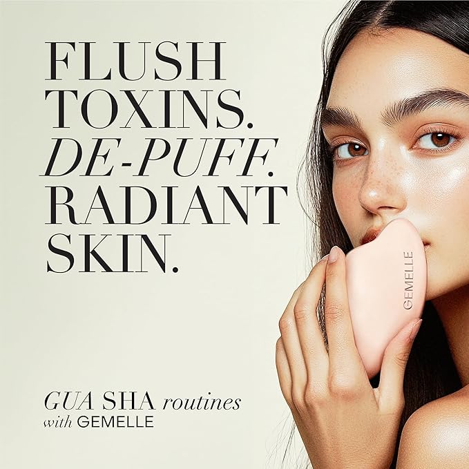 GEMELLE Lymphatic Gua Sha Face Oil | 10x Award Winner | Vitamin C, E & A | Detox - Image 3