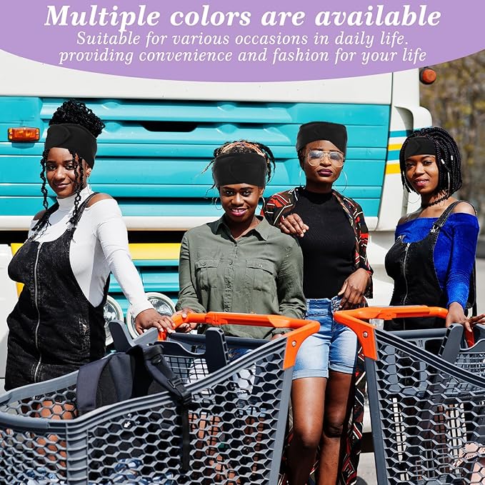 CIATBYYJ 4Pcs Mesh Hair Wraps, Thicker Soft Head Wraps - Image 5