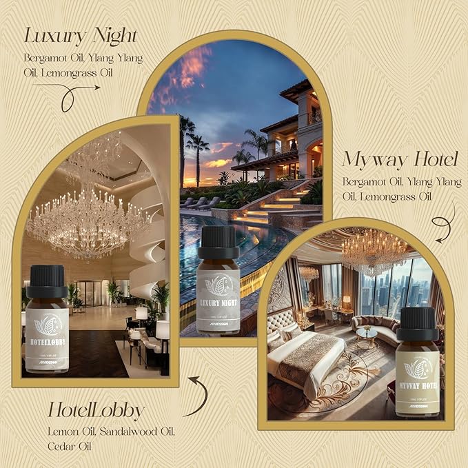 ARVIDSSON Hotel Diffuser Oils Gift Set, Hotel Essential Oils - Image 3