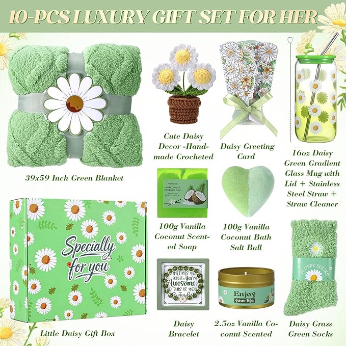 Mothers Day Gifts for Mom, Self Care Get Well Soon Gift Baskets for Women - Image 2