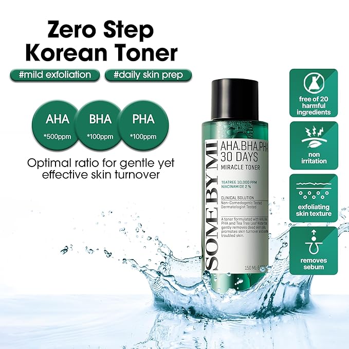 SOME BY MI AHA BHA PHA 30 Days Miracle Toner – Pack of 2 – Korean Salicylic - Image 2