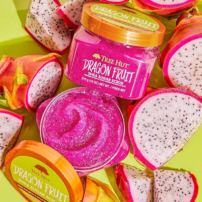 Tree Hut Dragon Fruit Shea Sugar Scrub, Exfoliating, Hydrating & Moisturizing - Image 8