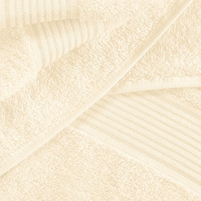 BELZZI Home Ultra Soft 4 Pack Oversized Bath Towel Set 27x54, Cotton Compact - Image 2
