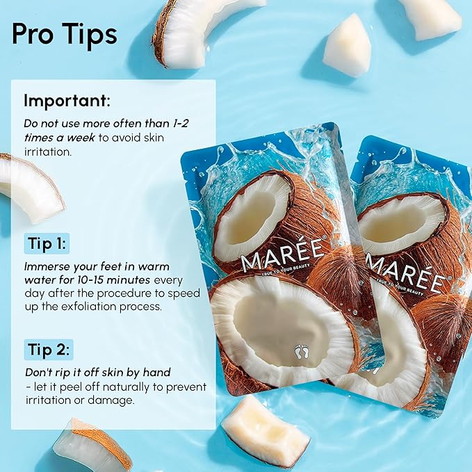 MAREE Foot Peeling Mask – 3-in-1 Foot Mask - Image 8