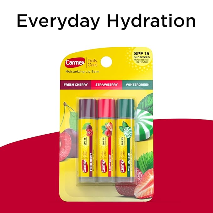 Carmex Daily Care Moisturizing Lip Balm Sticks, SPF 15 - Image 6