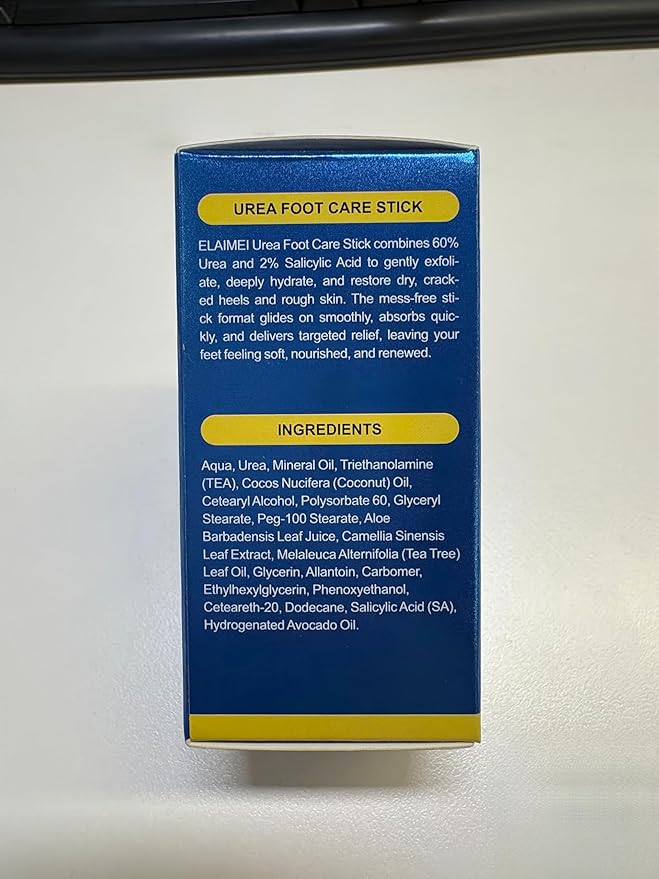 60% Urea Cream Stick with 2% Salicylic Acid, Maximum Strength Foot Care Balm - Image 9