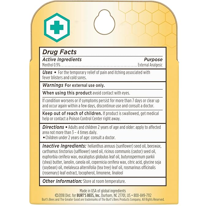 Burt's Bees Medicated Lip Balm, - Image 7
