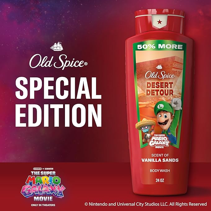 Old Spice Body & Face Wash for Men, x The Super Mario Galaxy Movie, 3X Defense - Image 6