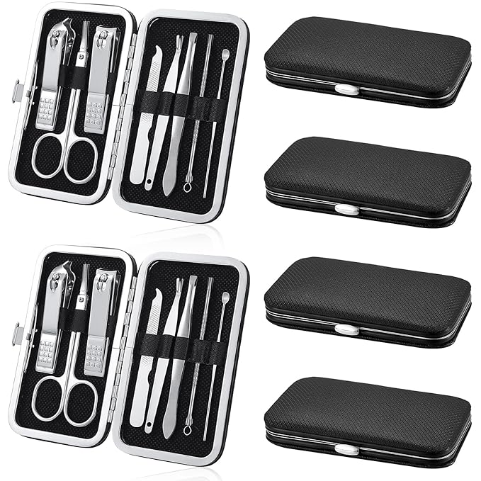Hanaive 6 Set Manicure Set 48 Pcs Nail Clippers Pedicure Kit Gift by Hanaive
