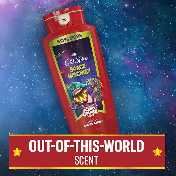 Old Spice Body & Face Wash for Men, x The Super Mario Galaxy Movie, 3X Defense - Image 7