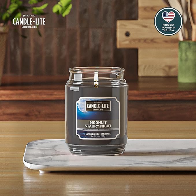 Candle-lite Scented Candles, Moonlight Starry Night, 18 oz Jar, Proudly Poured - Image 2
