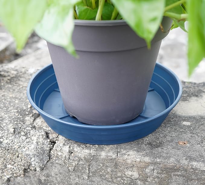 LWALRS Plant Saucer 14 Inch 4 Pack 6 8 10 12 14 16 18 20 25, Plastic Plant Trays - Image 4
