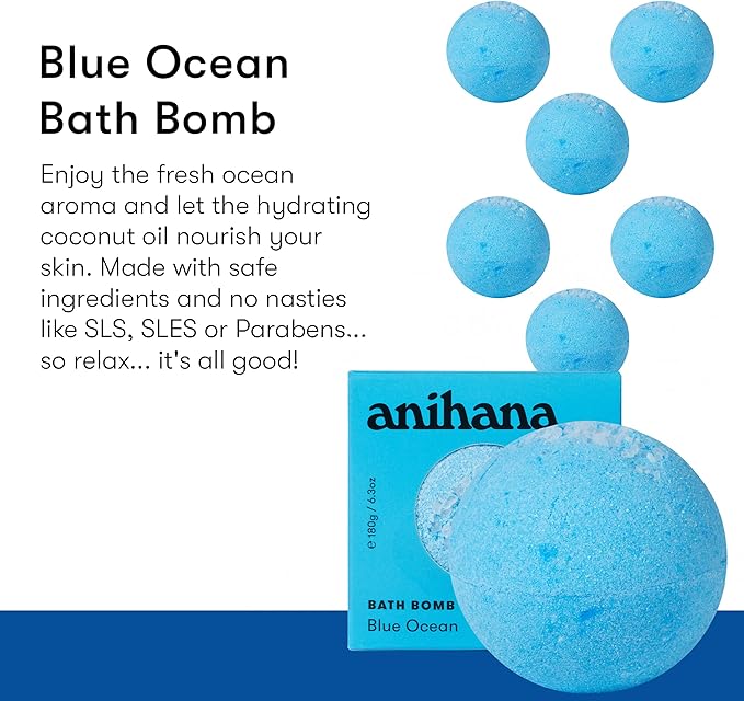 ANIHANA Bath Bomb with Coconut Oil, Paraben Free, Hand-Crafted Luxury Fizzers - Image 2