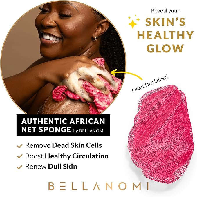 BELLANOMI African Exfoliating Net Sponge, Ethically sourced from Nigeria - Image 5