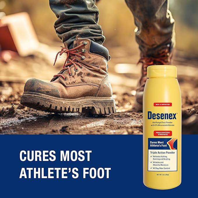 Desenex Anti-Fungal Foot Powder, Cures Most Athlete’s Foot, 2% Miconazole - Image 5