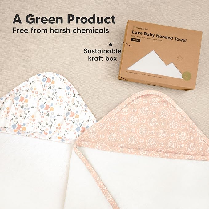 KeaBabies Hooded Baby Towel for Newborn - Image 8