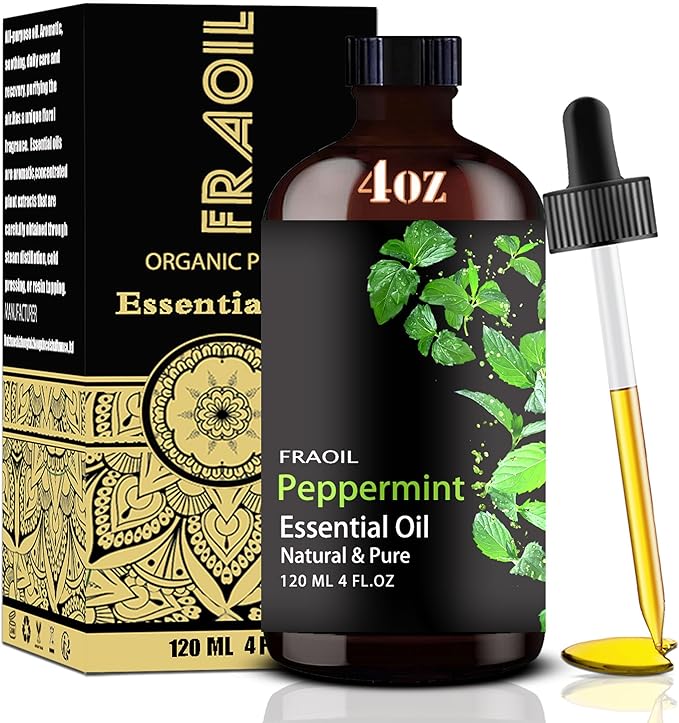 Peppermint Essential Oil, Peppermint Oil 4 Fl Oz 120ML by FRAOILESSENTIALOIL