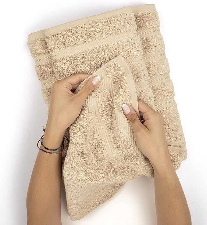 American Soft Linen Premium 3 Piece Towel Set, 1 Bath Towel 1 Hand Towel 1 - Image 5