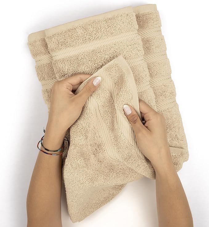American Soft Linen Luxury 6 Piece Towel Set, 2 Bath Towels 2 Hand Towel 2 - Image 5